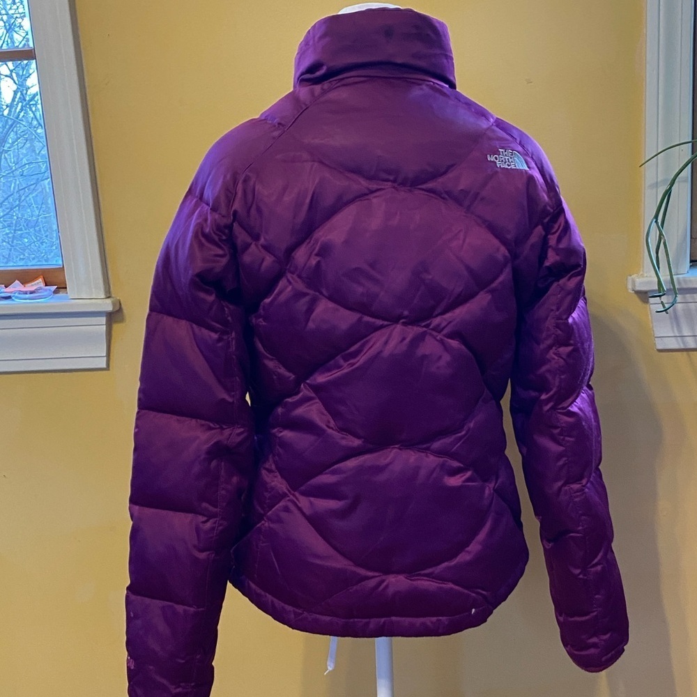 The North Face 550 Purple Puffer Jacket Small Y2K - Picture 6 of 14